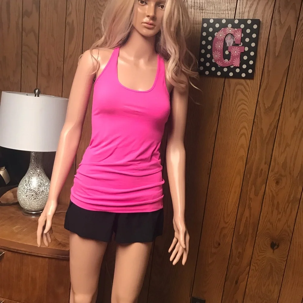 Lululemon Racerback Tank Top-Pink-Size None measurements In the Photos - Picture 6 of 12